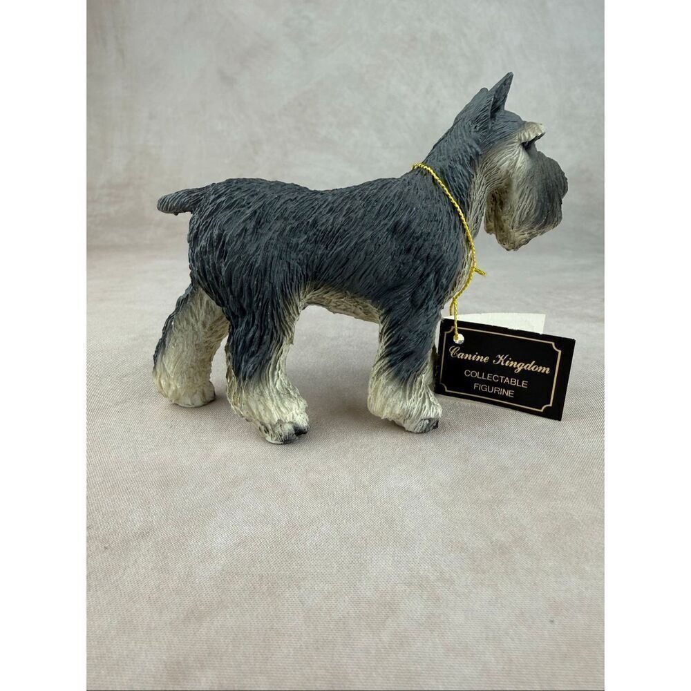 Vintage Canine Kingdom Schnauzer Dog Figurine